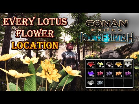 Conan Exiles Every Lotus Flower Location - 2022 - YouTube