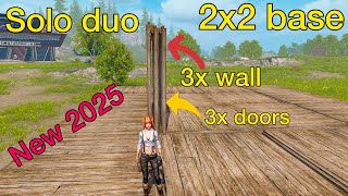 2x2 solo duo base 3x wall 3x doors || last island of survival | #rustmobile #lios  #survivalgame