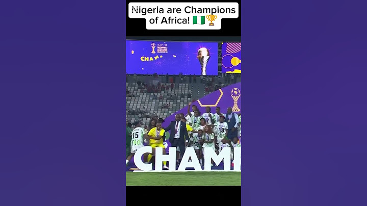 🔥 Nigeria are Champions of Africa! 🇳🇬🏆 #shorts
