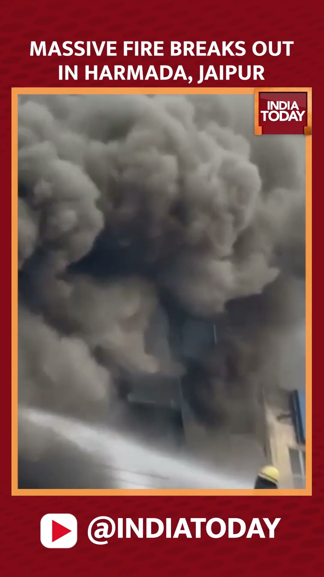 Rajasthan: Massive Fire Breaks Out At Rubber Warehouse In Jaipur's Harmada #massivefire #jaipur