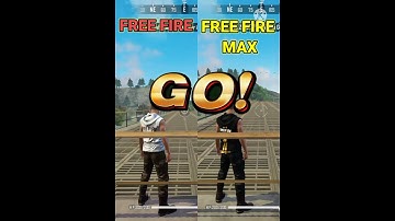 FREE FIRE VS FREE FIRE MAX RUNNING SPEED TEST | #shorts
