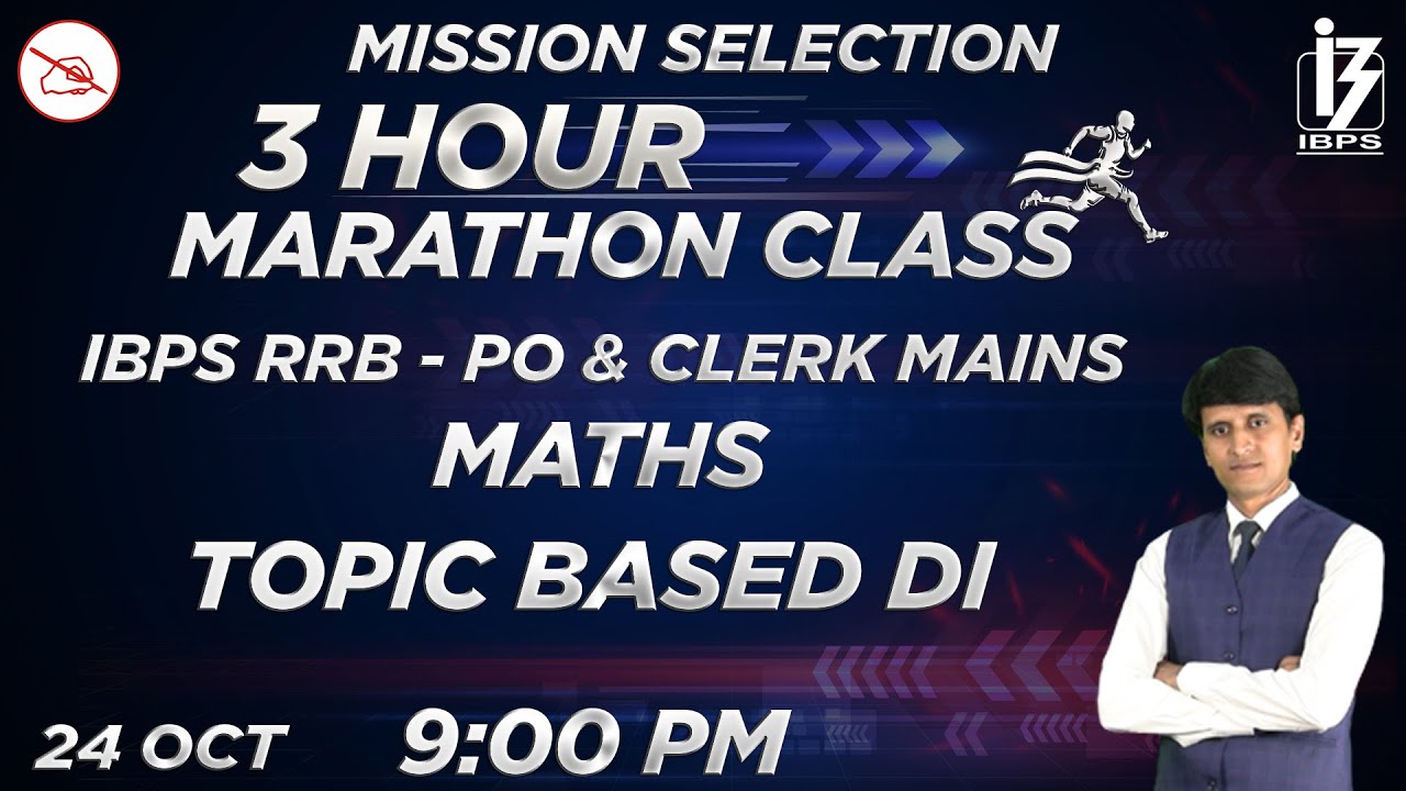 3 Hours Marathon | Maths | Topic Based DI | IBPS RRB PO & Clerk Mains | By Shiva Mahendras