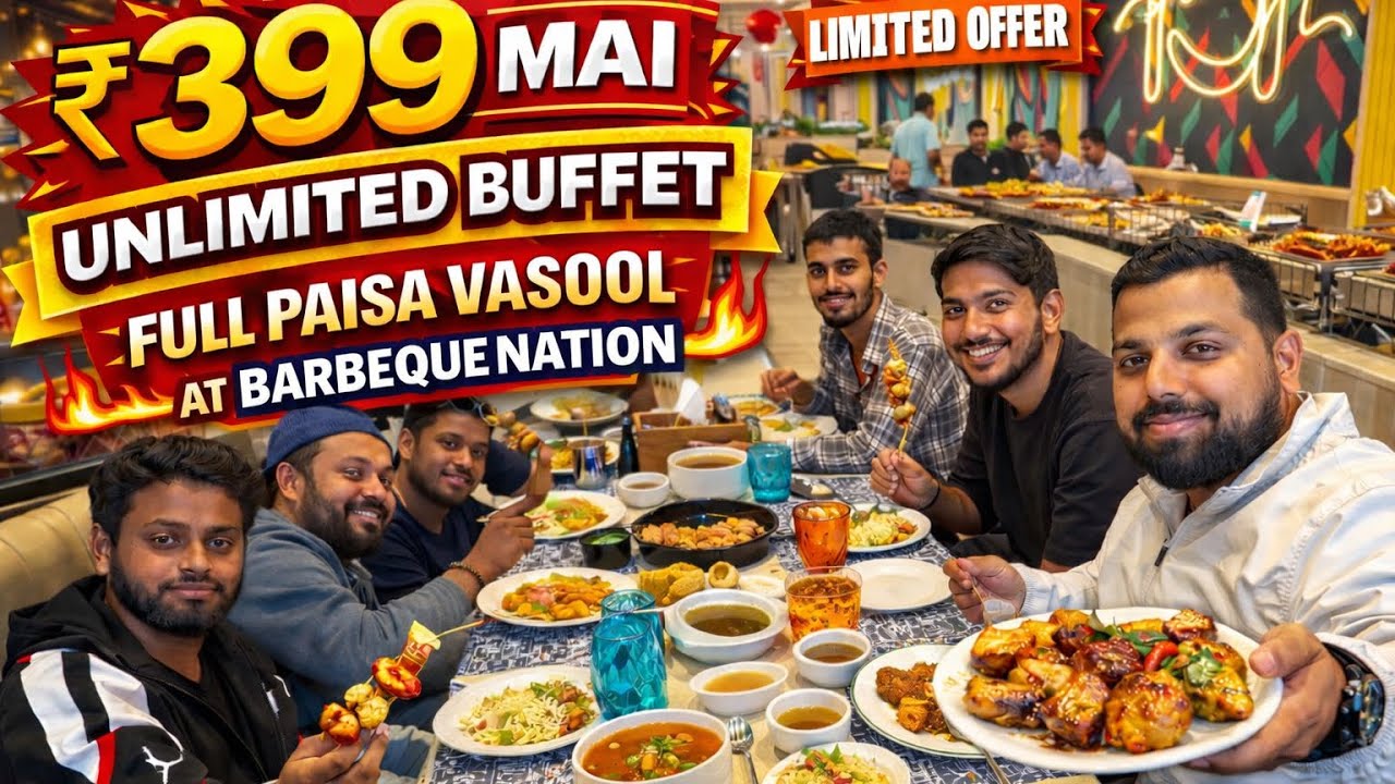Patna’s Hidden Budget Buffet @399 OnlyUnlimited NonVeg & Veg Fiesta By Barbeque Nation 