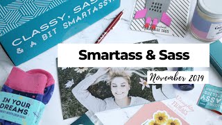 Smartass & Sass Unboxing November 2019: Lifestyle Subscription Box
