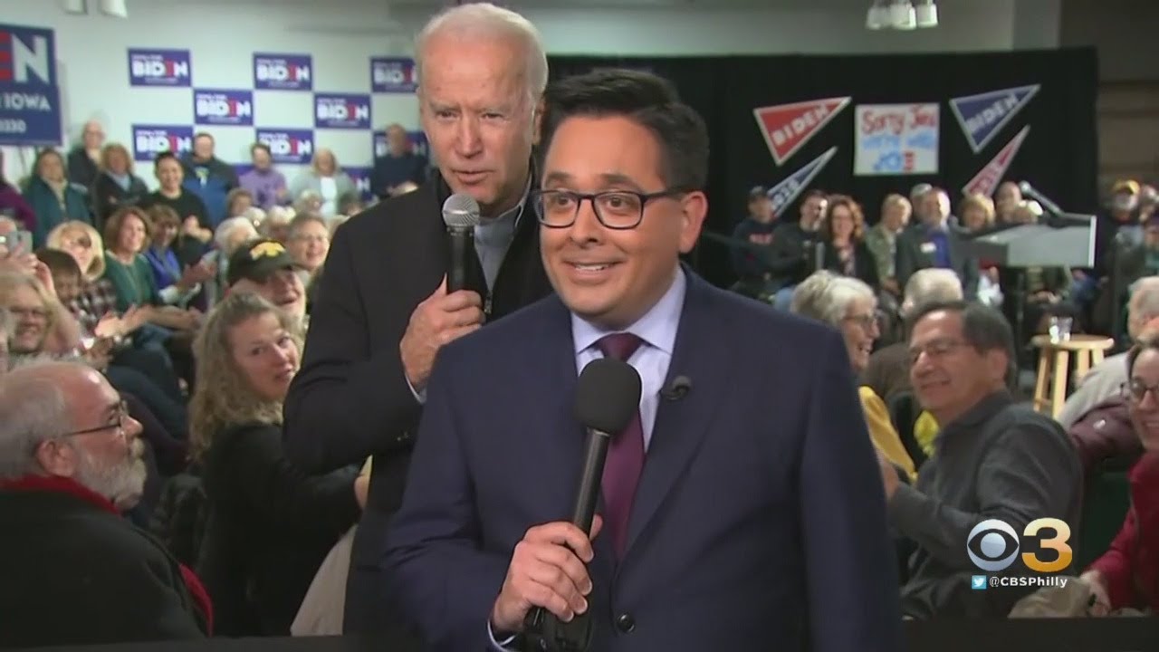 Joe Biden Photobombs CBS News Reporter During Campaign Stop