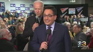 Joe Biden Photobombs Cbs News Reporter During Campaign Stop