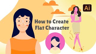 How to Design a Flat Character in Illustrator (Easy Illustration)