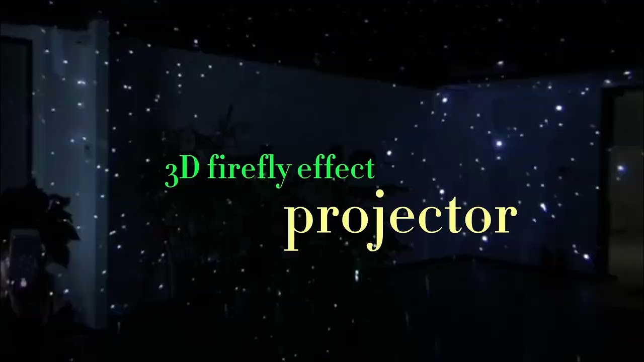 The firefly effect laser light projector creates the ultimate starfield light show display.