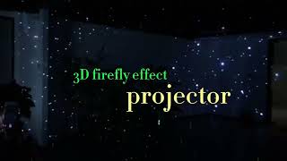 The firefly effect laser light projector creates the ultimate starfield light show display.