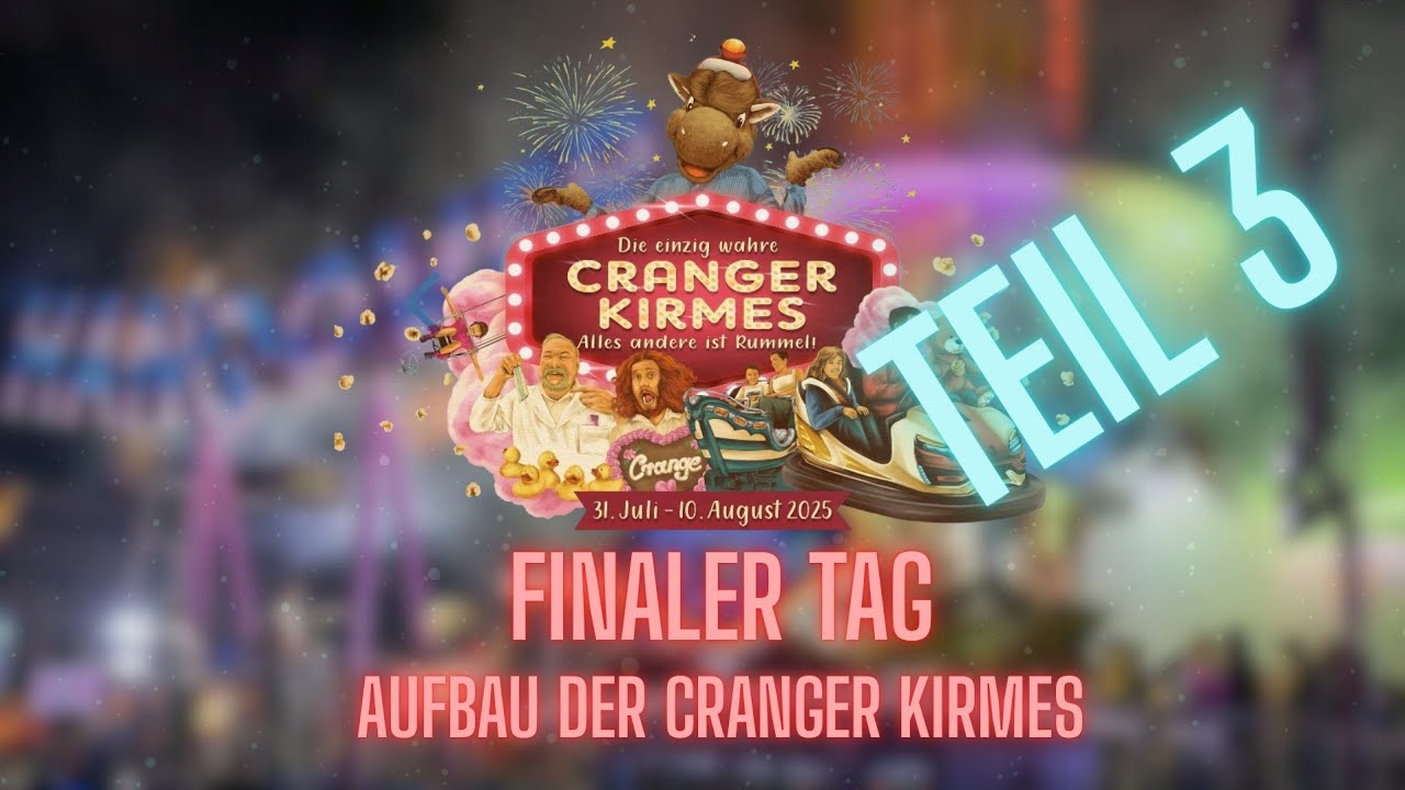 Cranger Kirmes Finaler Aufbau Tag vor Eröffnung🎡🎢🎠🎪