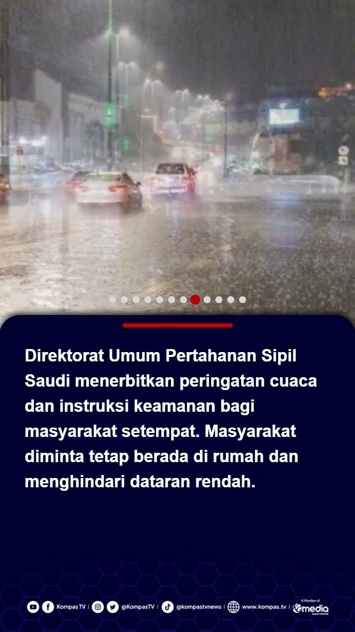 Arab Saudi Dilanda Hujan Deras, Banjir Terjang Makkah dan Madinah #cuacaekstrim #arabsaudi #mekkah