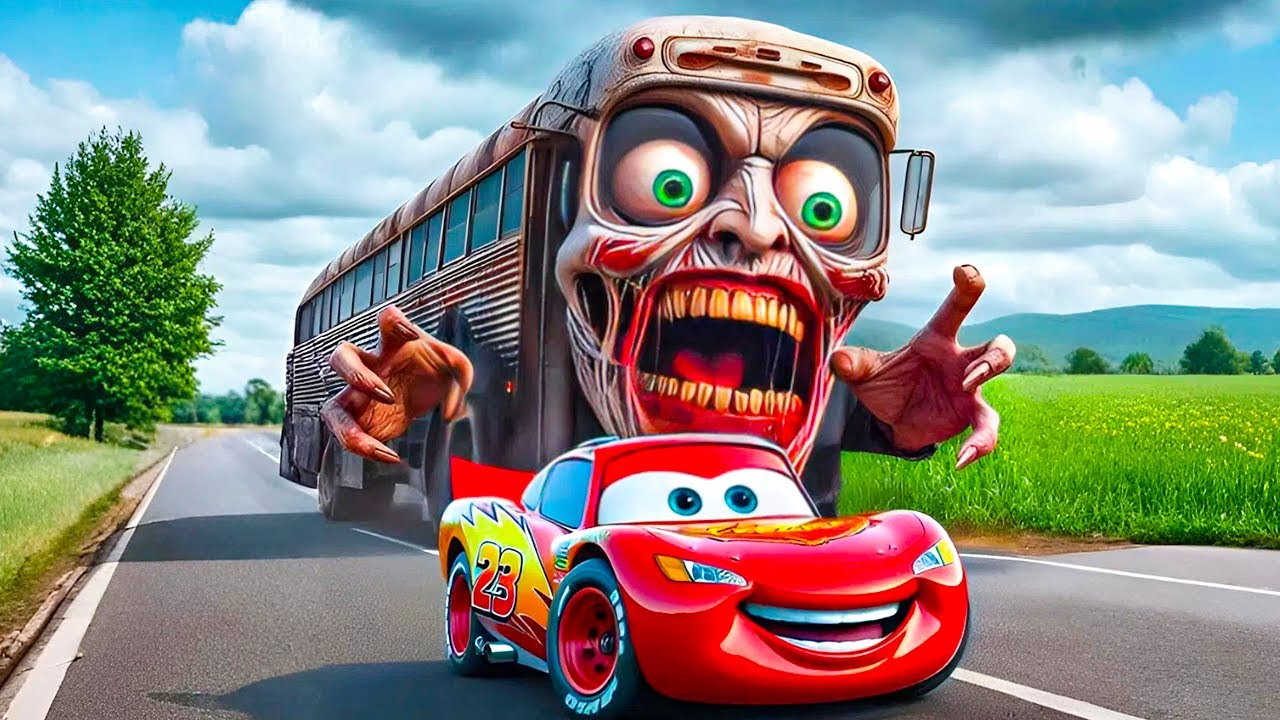 Big & Small vs Epic Escape McQueen VS ZOMBIE MACK TRUCK with LOGS and Train Eater CarsBeamNGDrive#13