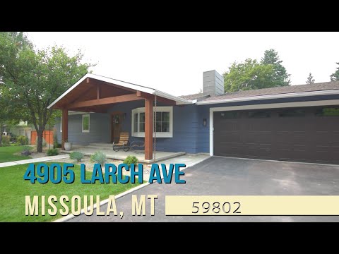 4905 Larch Ave, Missoula, MT home video tour