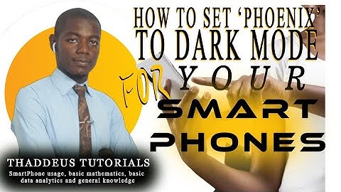 How to set your Phoenix Browser to Dark Mode