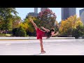 Sarah Baetge performs to John Lennon&#39;s &quot;Love&quot; at the 2023 Wollman Rink Opening