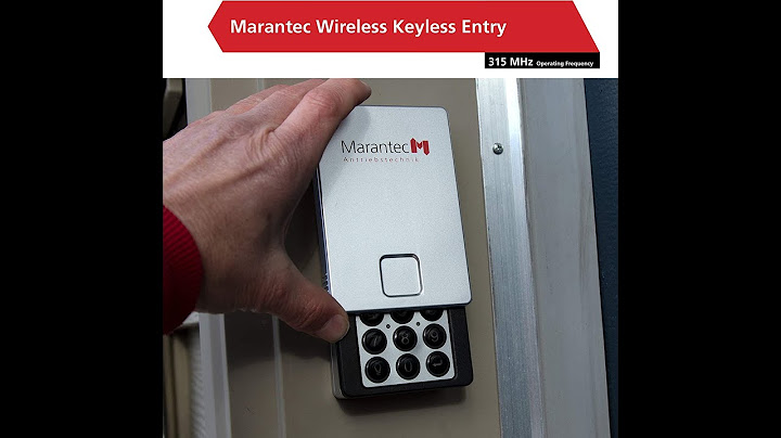 Marantec garage door opener keypad battery replacement