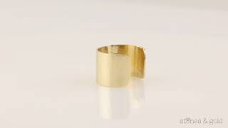 Wrap Around Solid 14 Karat Gold Cigar Band | SG000913