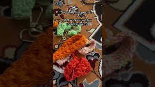 Super easy beginner friendly crochet keychains #howtomakewoolenflower #diy #crochet #handmade