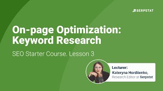 On-page Optimization: Keyword Research