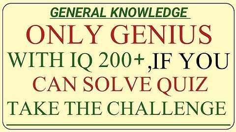 ONLY GENIUS WITH IQ 200+, IF YOU CAN SOLVE QUIZ/TAKE THE CHALLENGE #quiz 