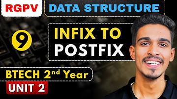 Lec 9 | Infix to Potfix ( Conversion ) | Stack & Queue | Data Structures | RGPV Btech 2nd Year