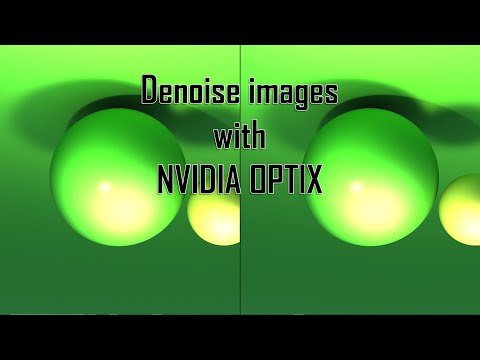 Nvidia Optix Ai Denoiser Tutorial Command line