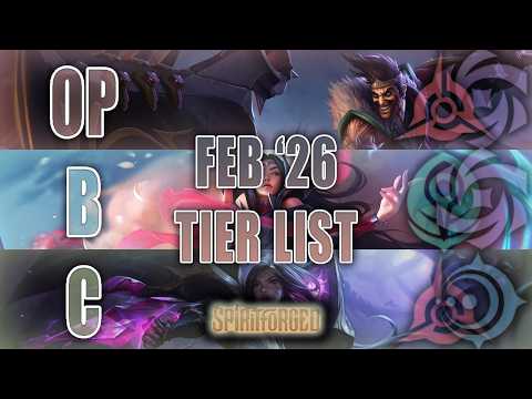 NEW SPIRITFORGED TIER LIST || February 2026 Power Rankings || Riftbound TCG