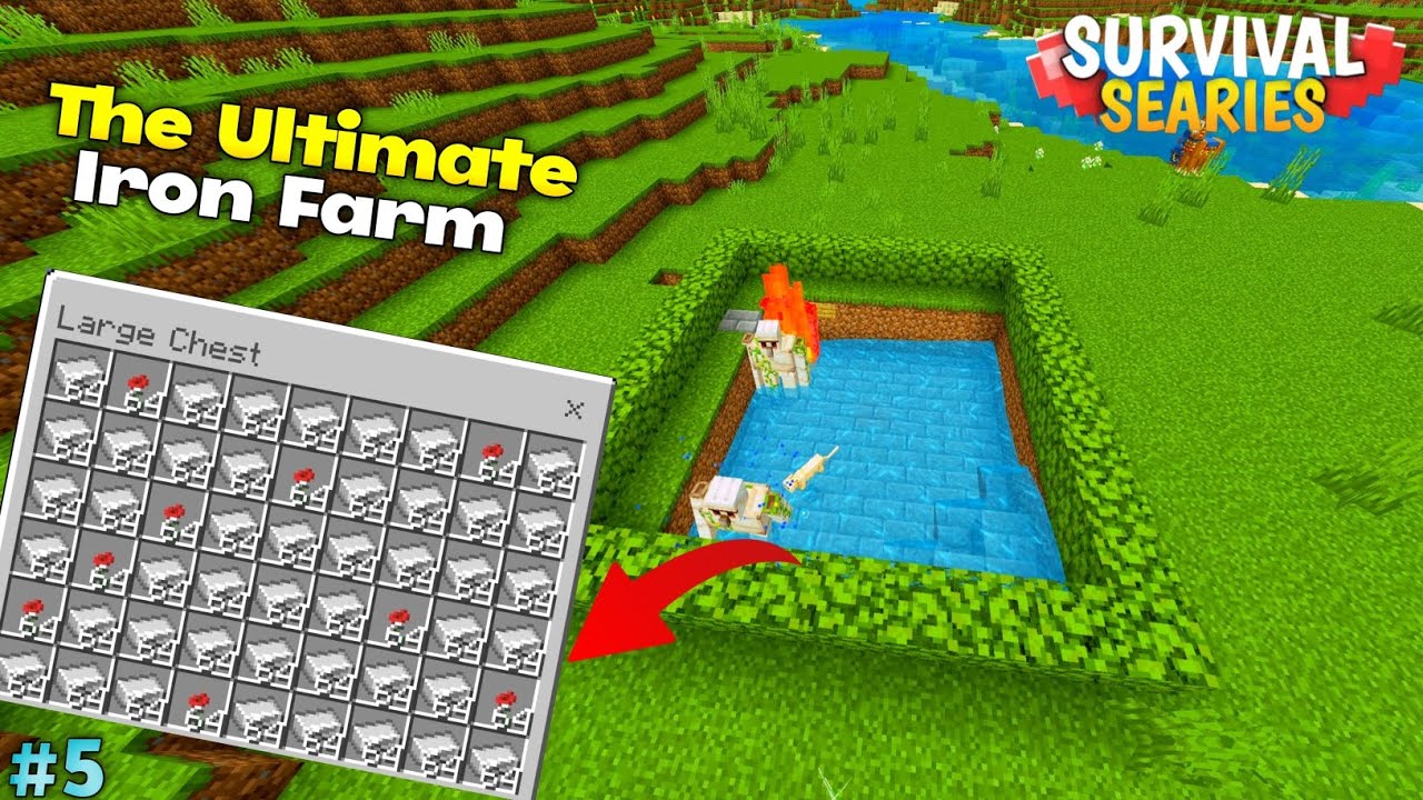 Minecraft Best Ultimate Iron Farm|| I Made A Iron Farm In Minecraft pe ...