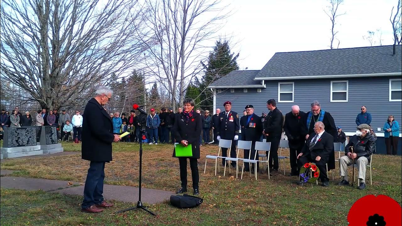 Remembrance Day 2022 Thorburn Nova Scotia YouTube