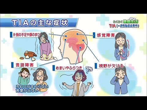 【2015.11.26】らくらく健康生活「脳梗塞の前触れ！TIA（一過性脳虚血発作）」