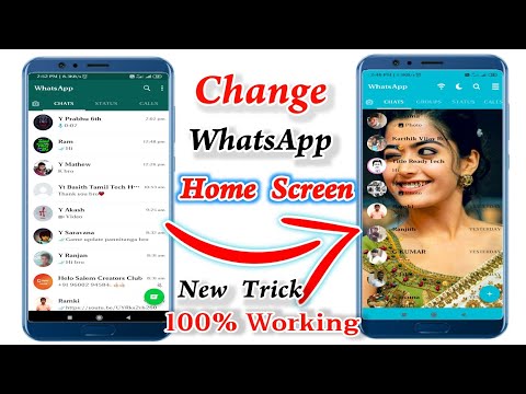 how to change photo in WhatsApp homepage in tamil