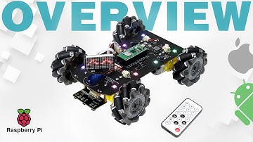 Freenove Mecanum Wheel Car Kit for Raspberry Pi Pico 1 2 W [Overview] Dot Matrix Obstacle Avoidance