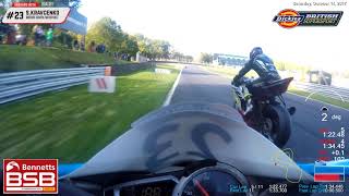 BSB Supersport R12 Brands Hatch GP 2017 Qualify Onboard with S. Kravcenko