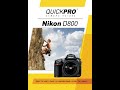 Nikon D800 Instructional Guide by QuickPro Camera Guides