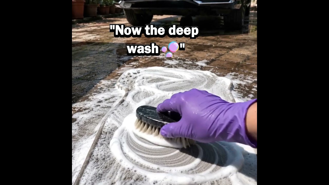 Deep cleaning car carpets and mats