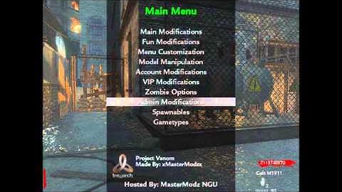 My New CoD W@W Mod Menu, Project Poison (Update #1)