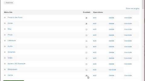 How to arrange menu items on Info-Point