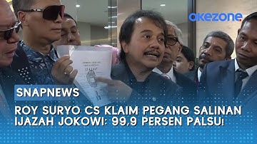 Roy Suryo Cs Klaim Pegang Salinan Ijazah Jokowi: 99,9 Persen Palsu!