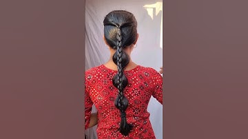 beautiful wedding hairstyle/#hair #hairstyle #hairtutorial #hacks #braids #shorts #hairgrowth
