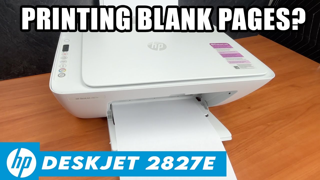 HP DeskJet 2827e: как исправить ошибку при печати пустых страниц