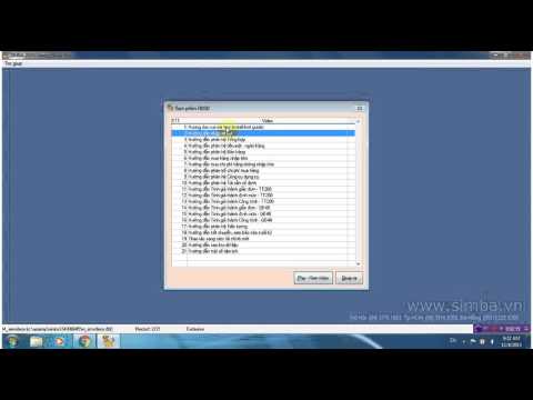 Hướng dẫn cài đặt & giới thiệu tổng quan phần mềm Simba