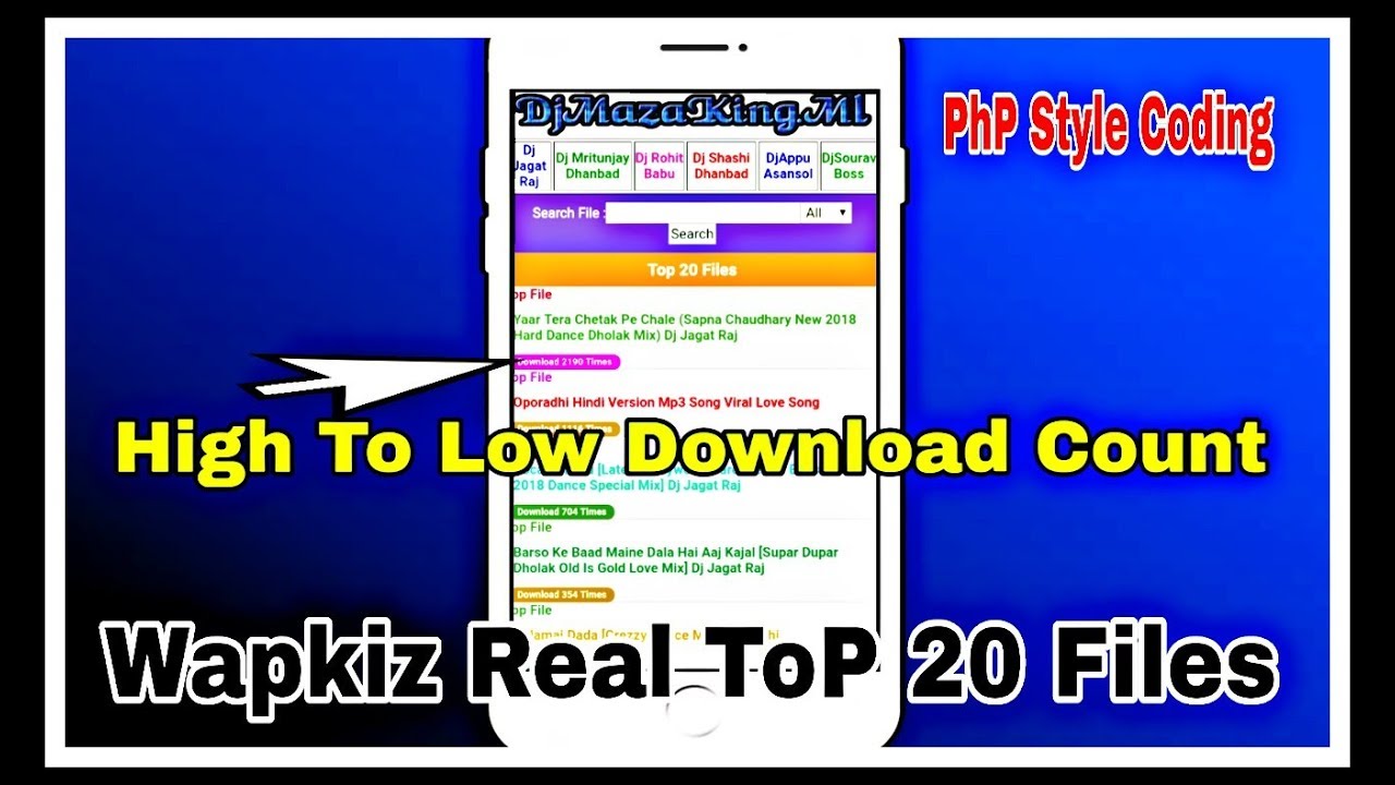 Wapkiz Website Real Top 20 Files || Design Wapkiz Website Like PhP Website