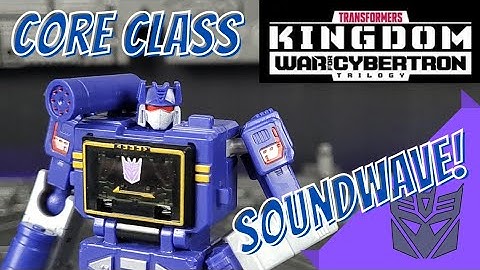 Transformers Kingdom Core Class Soundwave Unboxing and Review
