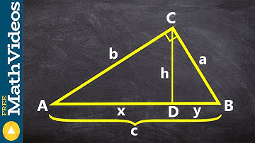 How to determine the sides of a triangle by using the geometric mean