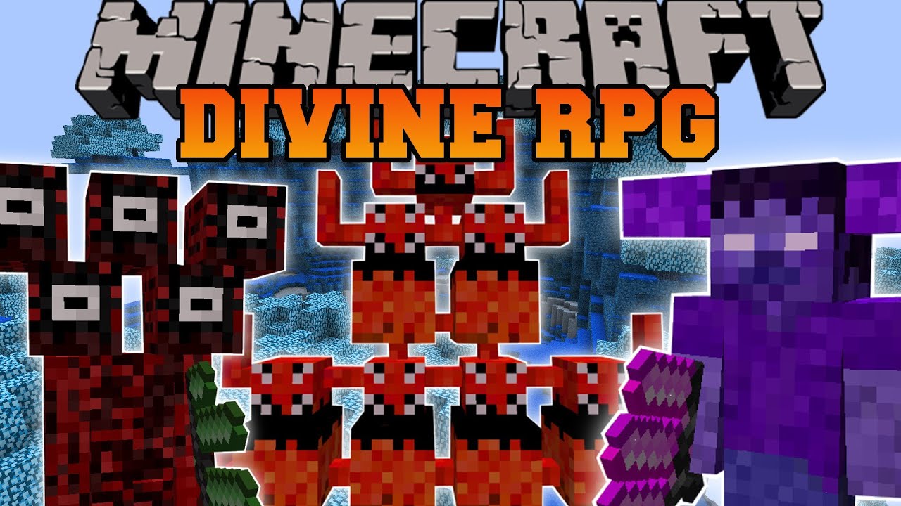 Minecraft: DIVINE RPG (DIMENSIONS, BOSSES, MOBS, PETS, WEAPONS, ARMOR