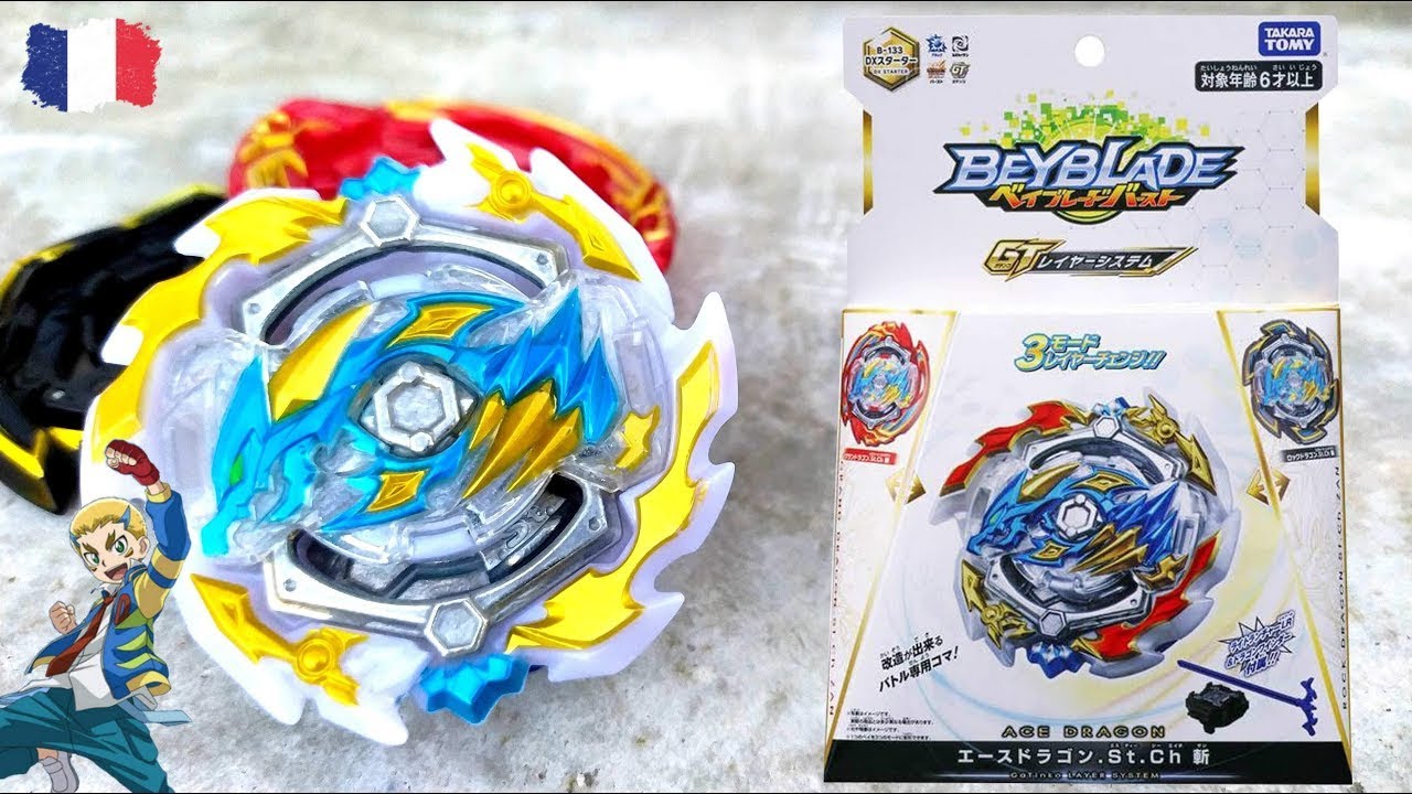 B-133 ACE DRAGON St.Ch Zan | Beyblade Burst GT - Unboxing - YouTube