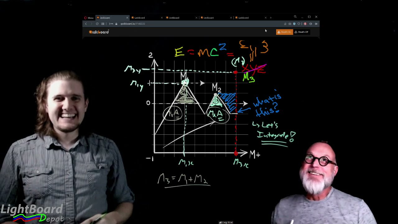 First Ever LightBoard & Browser-Based Drawing Collaboration Demo