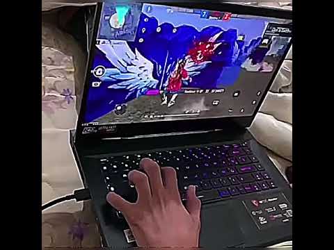 Playing free fire on gaming laptop