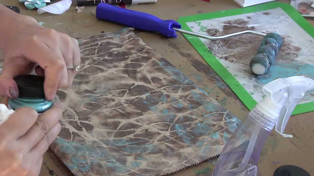 Natural Patterns With A Paint Roller Youtube