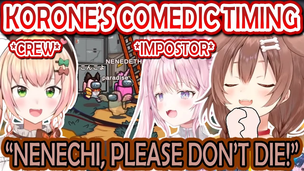 [All 9 POVs] Korone Laughs As She Fails to Protect Nene As Guardian Angel in Hololive Among Us